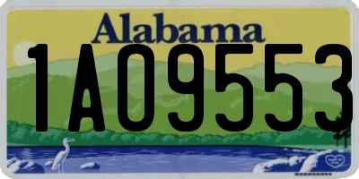 AL license plate 1AO9553