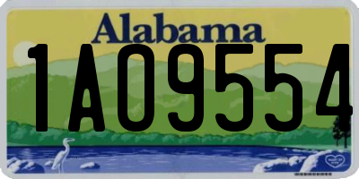 AL license plate 1AO9554