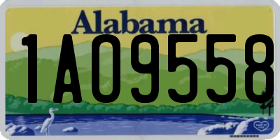 AL license plate 1AO9558