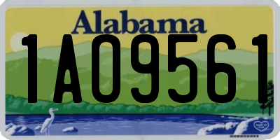 AL license plate 1AO9561