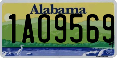 AL license plate 1AO9569