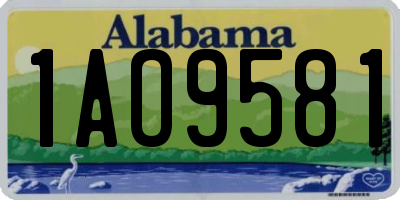 AL license plate 1AO9581