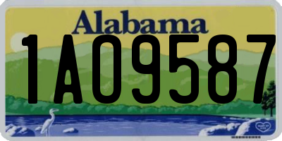 AL license plate 1AO9587