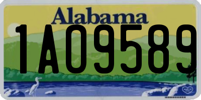 AL license plate 1AO9589