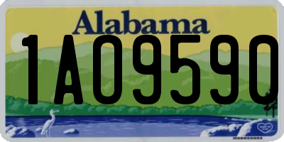 AL license plate 1AO9590