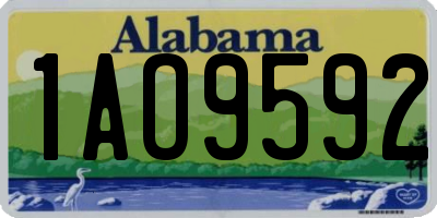 AL license plate 1AO9592