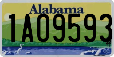 AL license plate 1AO9593
