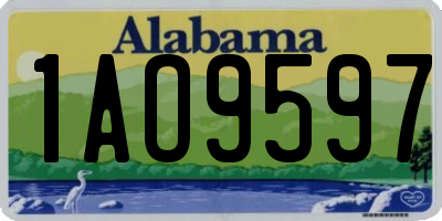 AL license plate 1AO9597