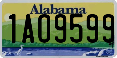 AL license plate 1AO9599