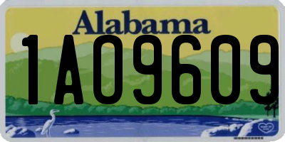 AL license plate 1AO9609