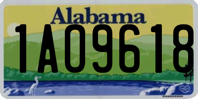 AL license plate 1AO9618