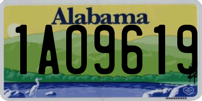 AL license plate 1AO9619