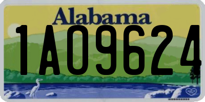 AL license plate 1AO9624