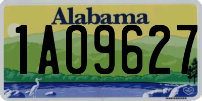 AL license plate 1AO9627