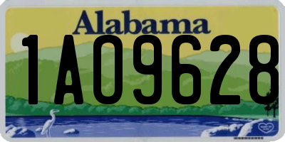 AL license plate 1AO9628