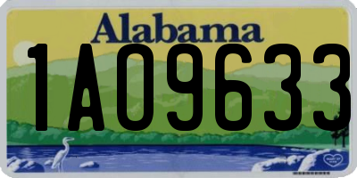 AL license plate 1AO9633