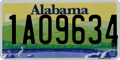 AL license plate 1AO9634