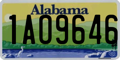 AL license plate 1AO9646