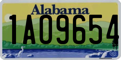 AL license plate 1AO9654