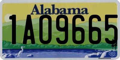 AL license plate 1AO9665