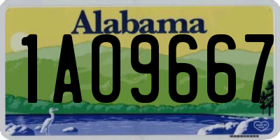 AL license plate 1AO9667