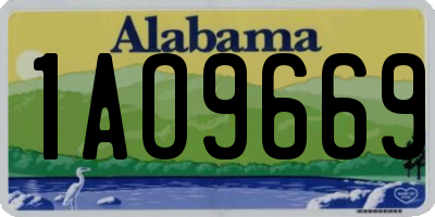 AL license plate 1AO9669
