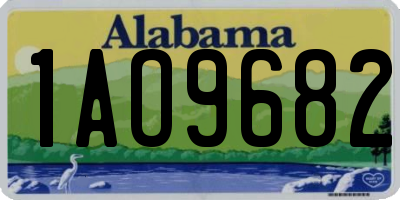 AL license plate 1AO9682