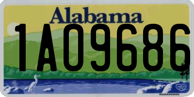 AL license plate 1AO9686