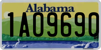 AL license plate 1AO9690