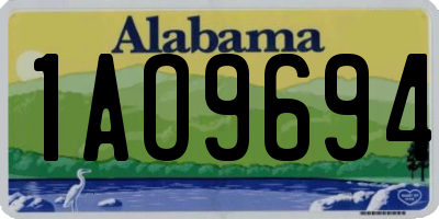 AL license plate 1AO9694
