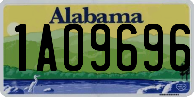 AL license plate 1AO9696