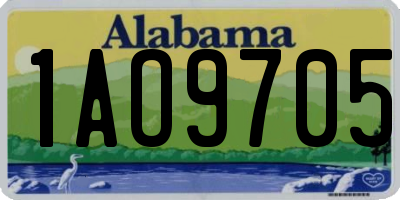AL license plate 1AO9705