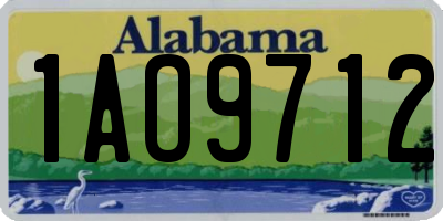 AL license plate 1AO9712