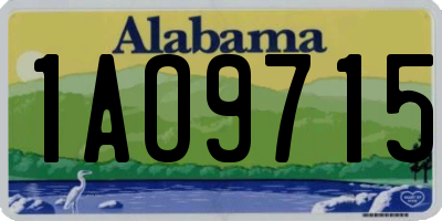 AL license plate 1AO9715