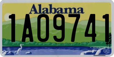 AL license plate 1AO9741