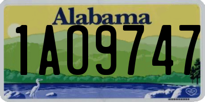 AL license plate 1AO9747