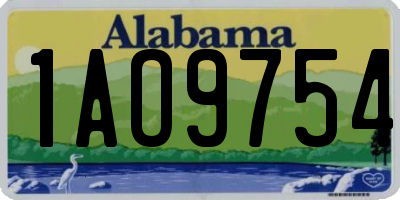 AL license plate 1AO9754