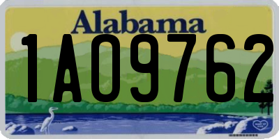 AL license plate 1AO9762