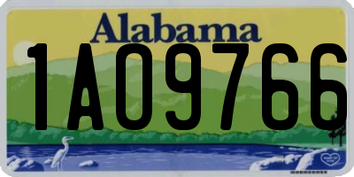 AL license plate 1AO9766