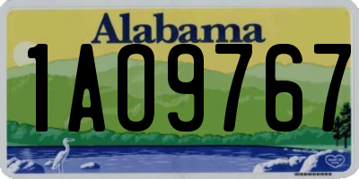 AL license plate 1AO9767