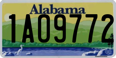 AL license plate 1AO9772