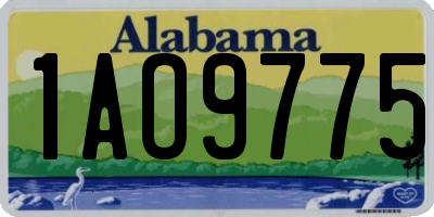 AL license plate 1AO9775