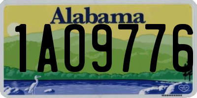 AL license plate 1AO9776