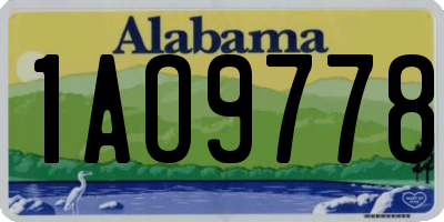 AL license plate 1AO9778