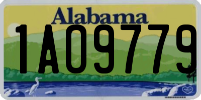 AL license plate 1AO9779