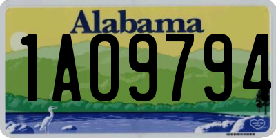 AL license plate 1AO9794