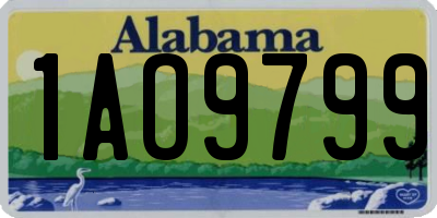 AL license plate 1AO9799