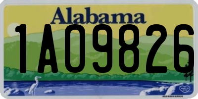 AL license plate 1AO9826