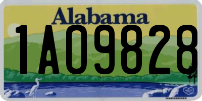 AL license plate 1AO9828