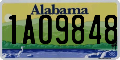 AL license plate 1AO9848
